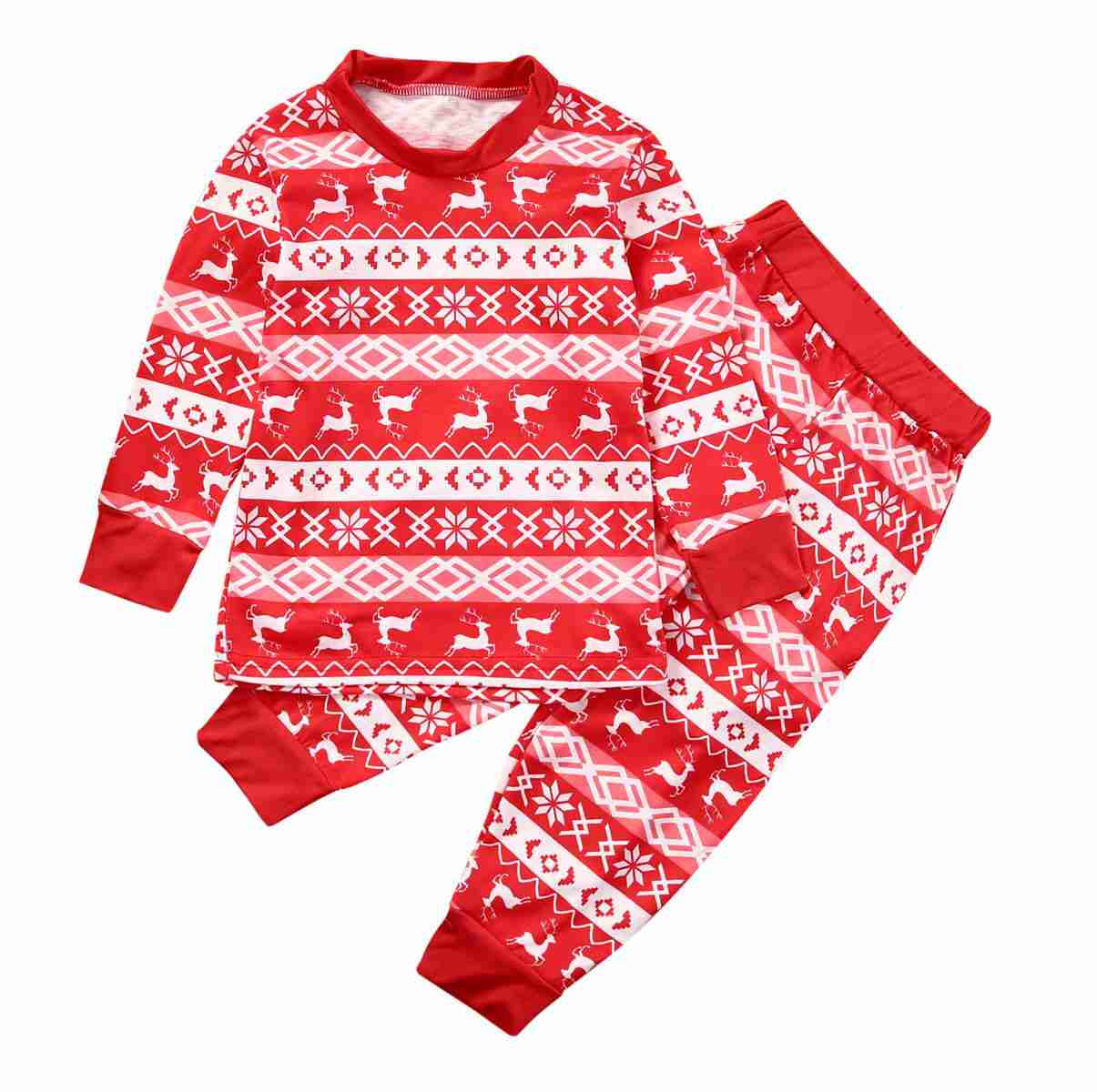 Christmas parent-child suit printing home service pajamas two-piece on sale