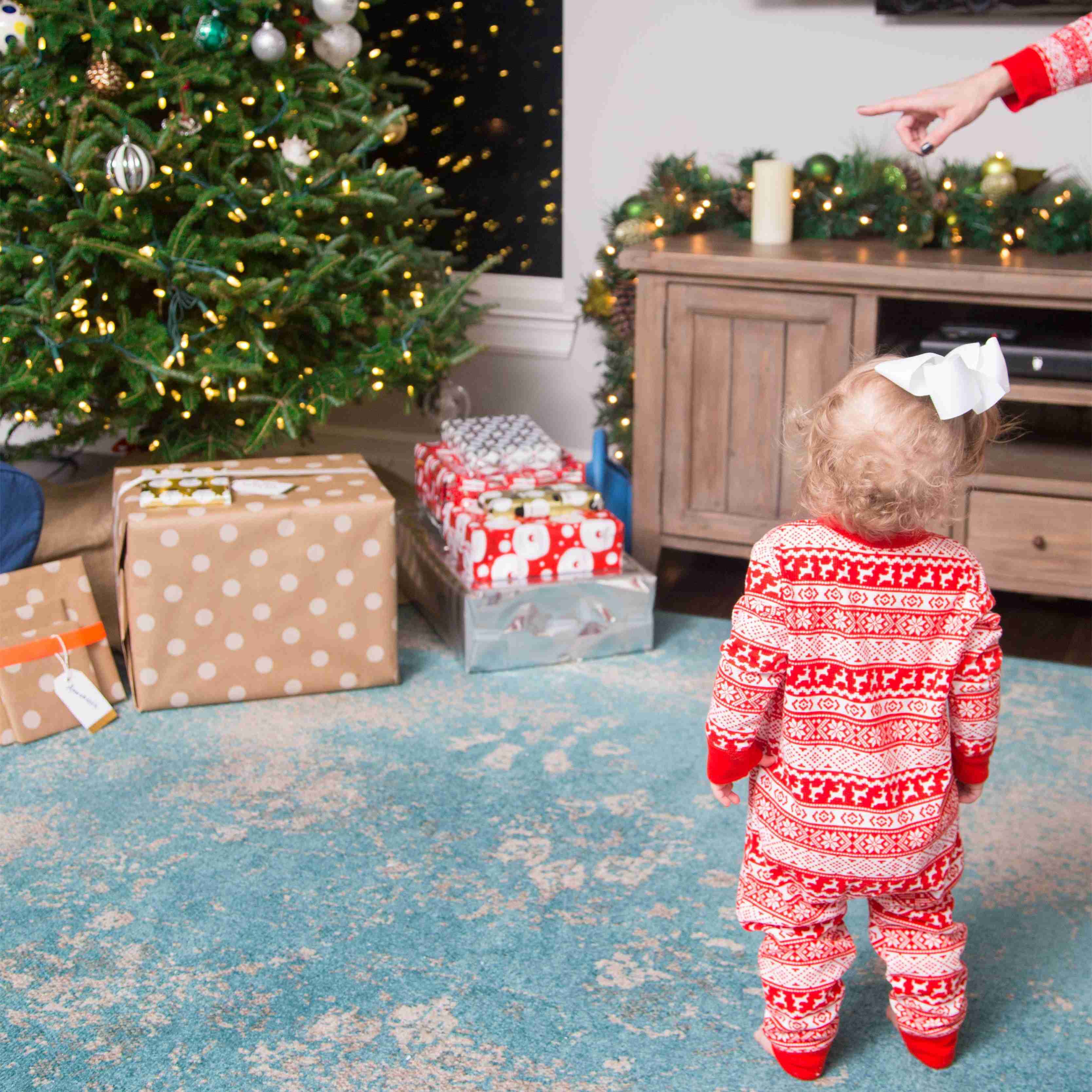 Christmas parent-child suit printing home service pajamas two-piece on sale