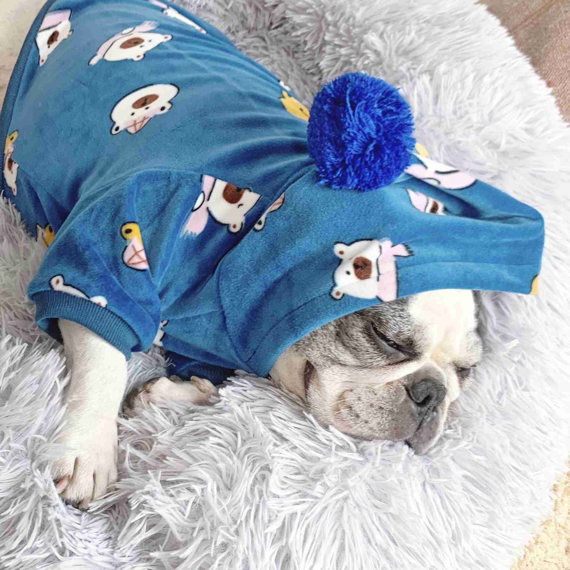 New sweater mink velvet Christmas dress puppy pet pajamas dress on sale