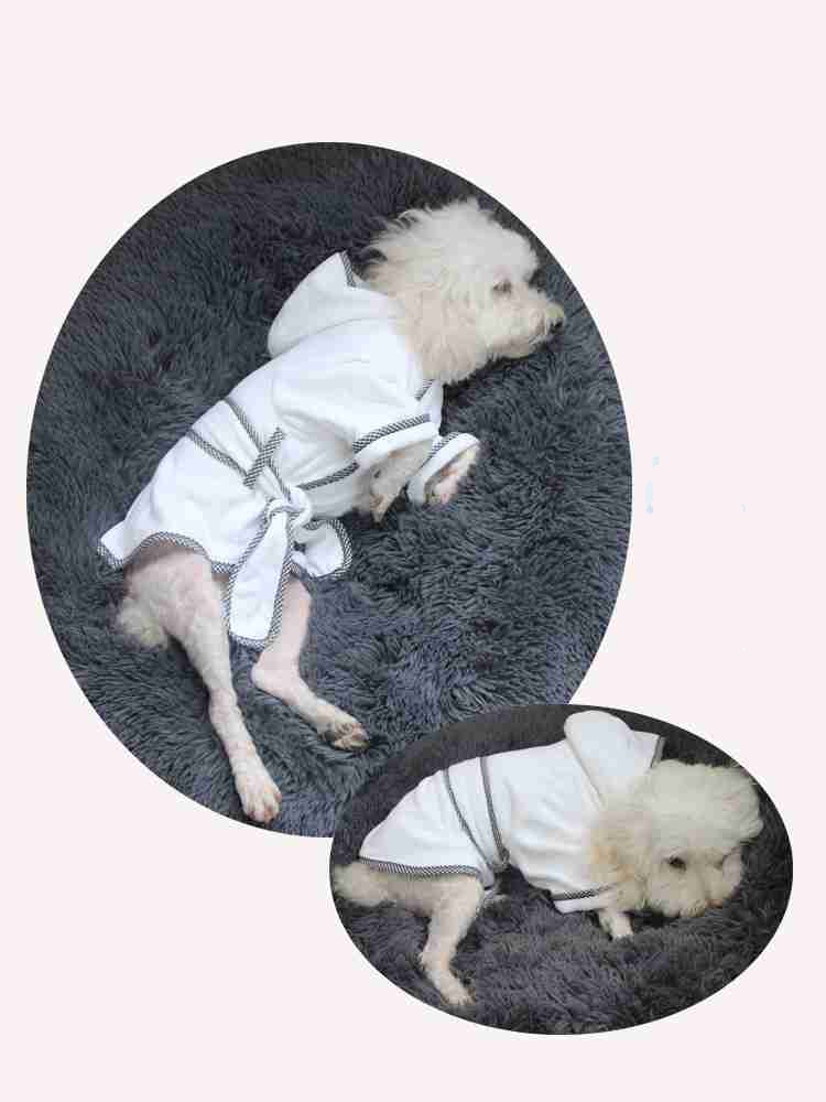 Home pet pajamas soft warm absorbent quick-drying bath dog bathrobe on sale