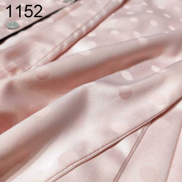long-sleeved thin vermicelli satin silk women's pajamas set home service on sale 8