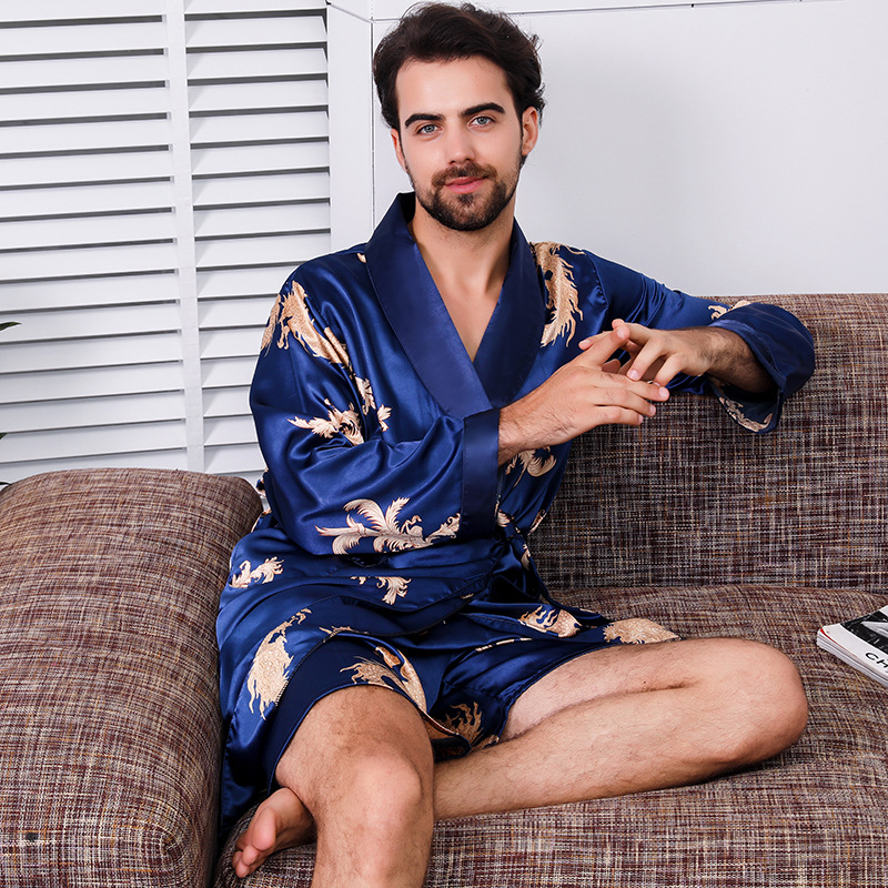  hombres pijamas de raso