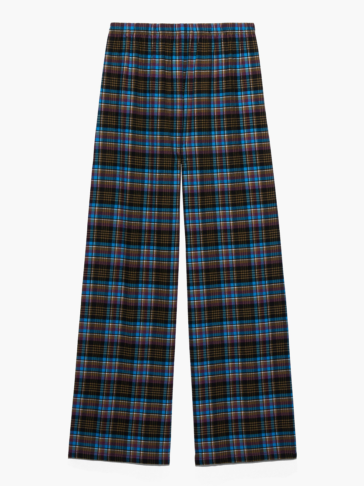Rihanna Cotton And Flannel lace-up plaid open-back pajama pants on sale 3