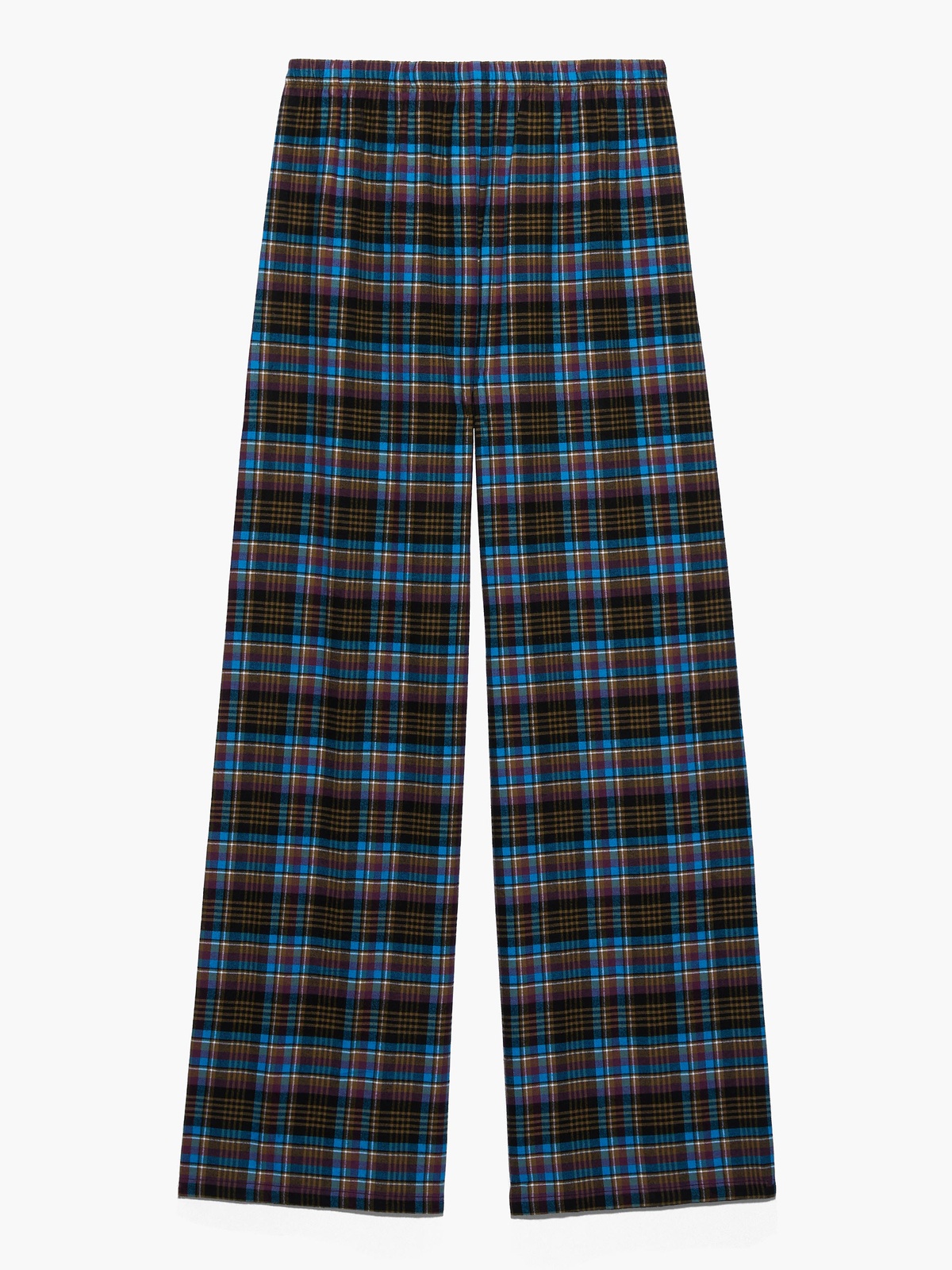 Rihanna Cotton And Flannel lace-up plaid open-back pajama pants on sale 4