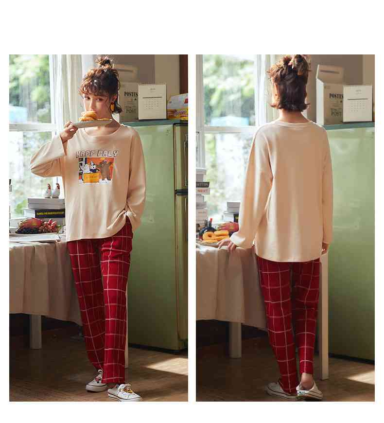 Spring long-sleeved fresh and comfortable to wear home clothing wholesale on sale