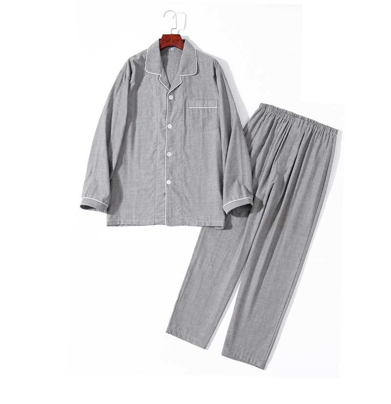 Japanese solid color Mori pure cotton double gauze Couple Pajama on sale 14
