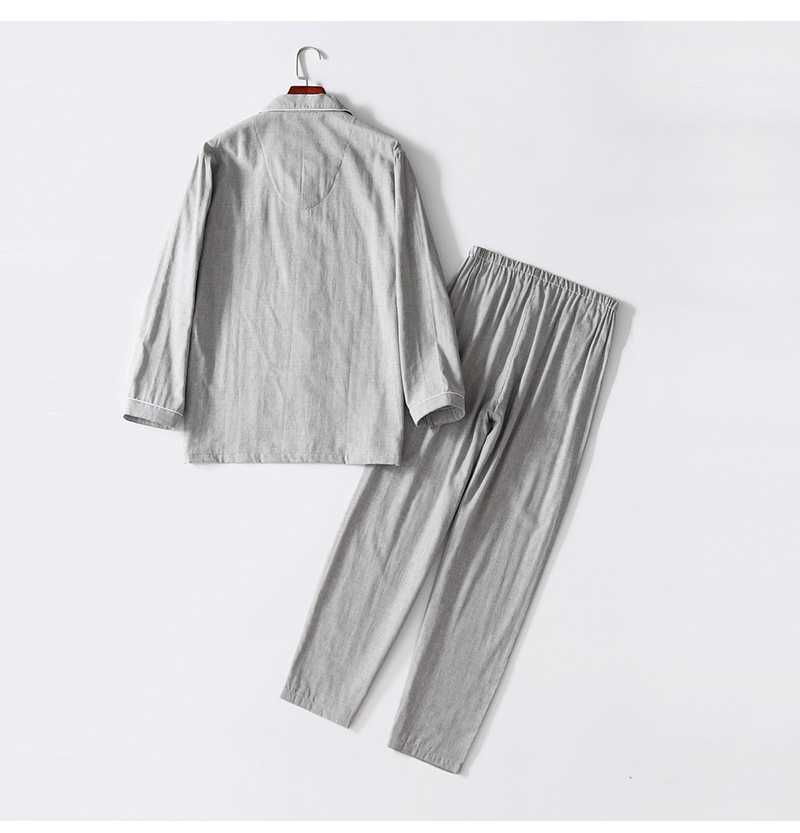Japanese solid color Mori pure cotton double gauze Couple Pajama on sale 19