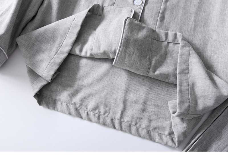 Japanese solid color Mori pure cotton double gauze Couple Pajama on sale 20