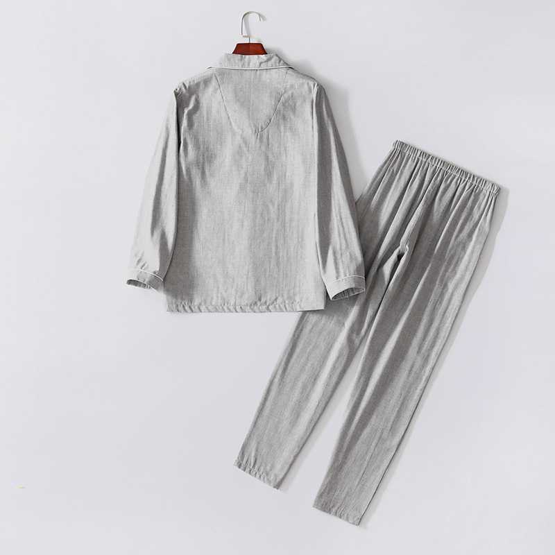 Japanese solid color Mori pure cotton double gauze Couple Pajama on sale 26