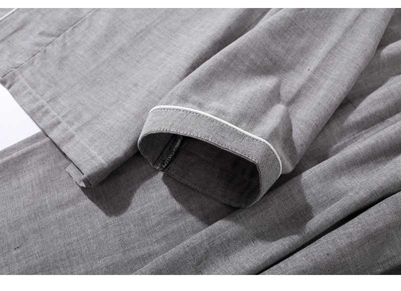 Japanese solid color Mori pure cotton double gauze Couple Pajama on sale 4