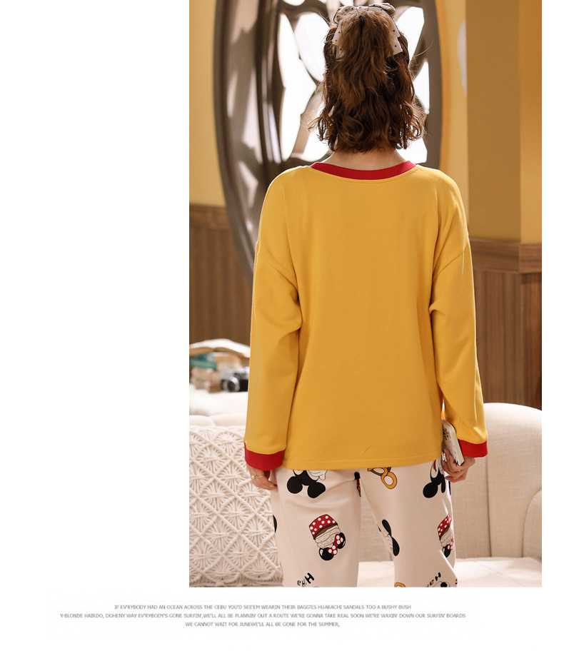 Autumn couples cotton long-sleeved comfortable home wear large size thin suit on sale 21