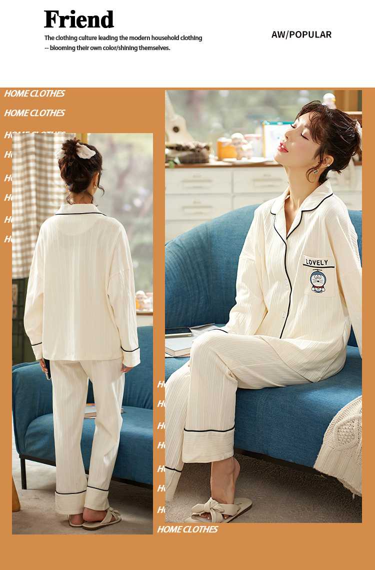 Sweet and cute comfortable casual knitted cotton korean version couple home service on sale 2