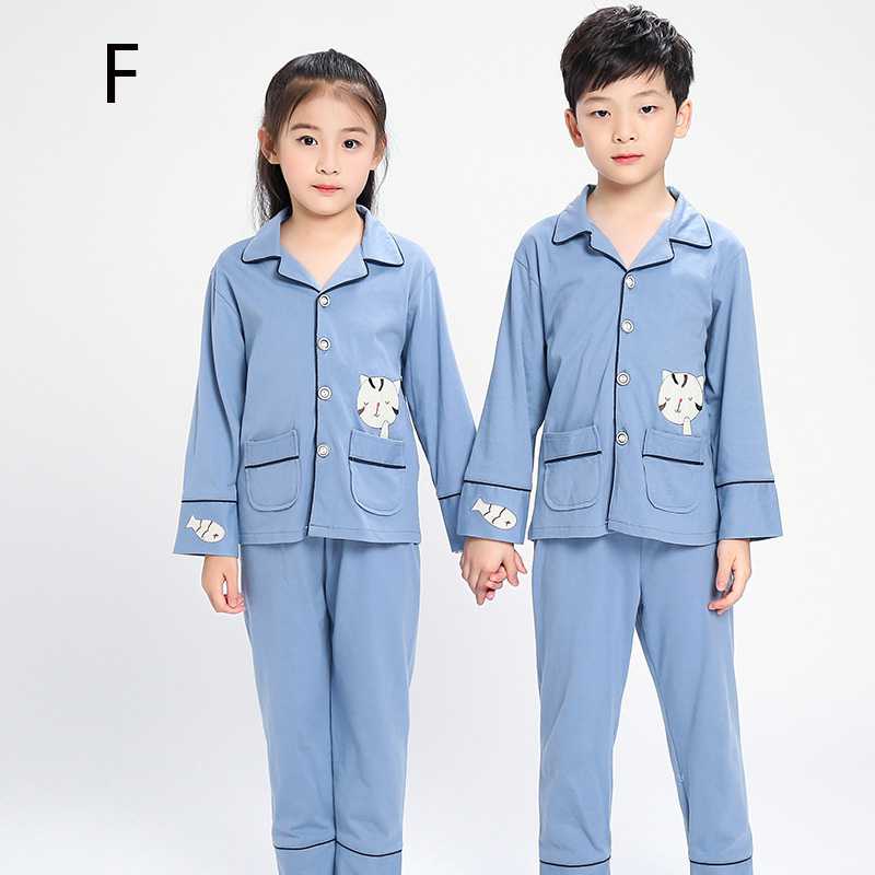 Thin section silk long-sleeved trousers Parent-child family pajamas wholesale on sale
