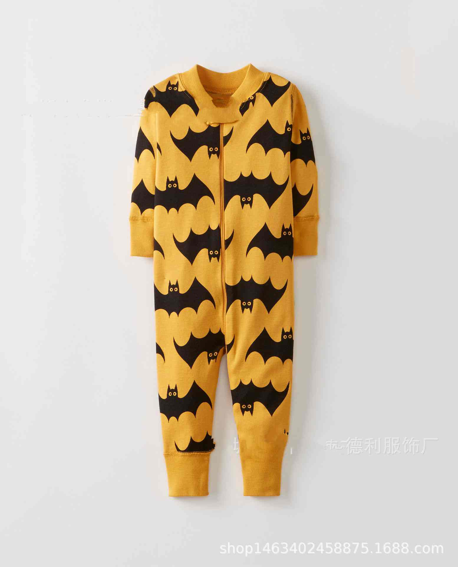 Explosive Christmas Halloween Parent-child Set Pajamas Bat Print Home Service on sale 1