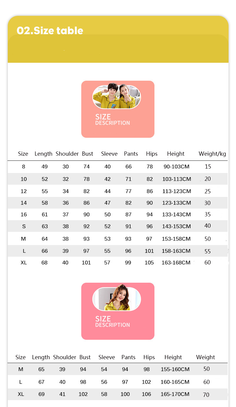 Korean new cotton mother and daughter family three or four family suit home service