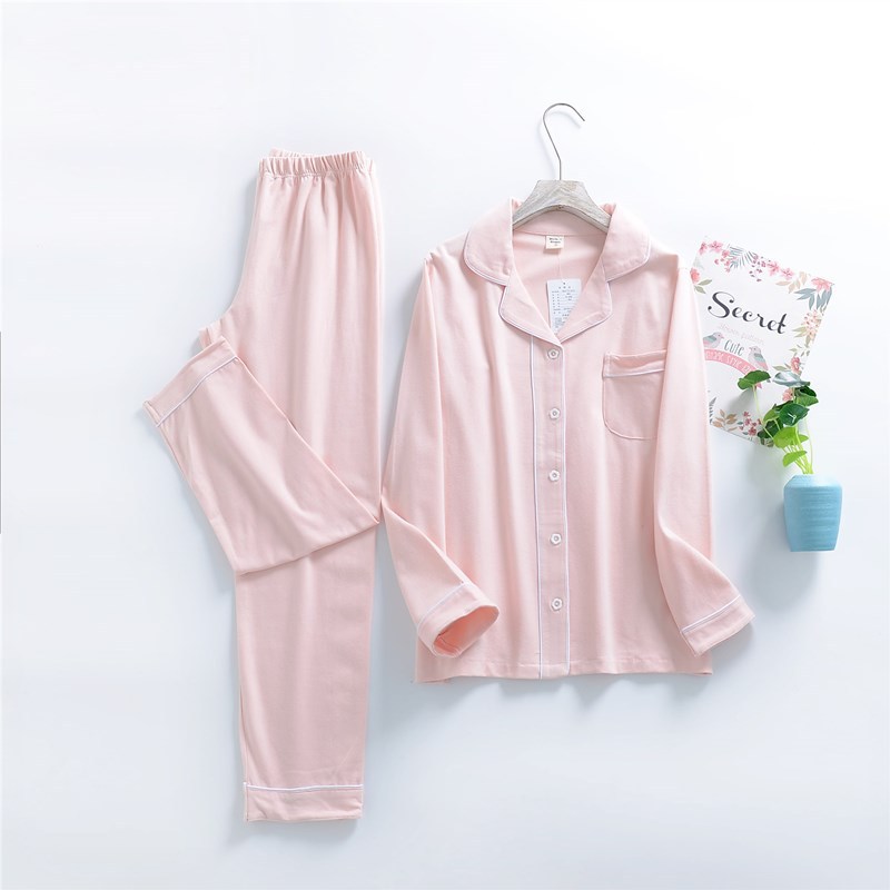 Korean spring home service cotton family clothing sleepwear wholesale on sale