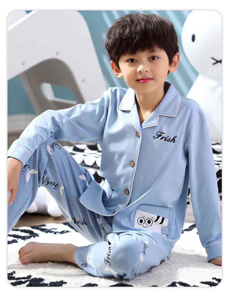 cotton boys and girls parent-child festive family wear home pajamas clothing set on sale
