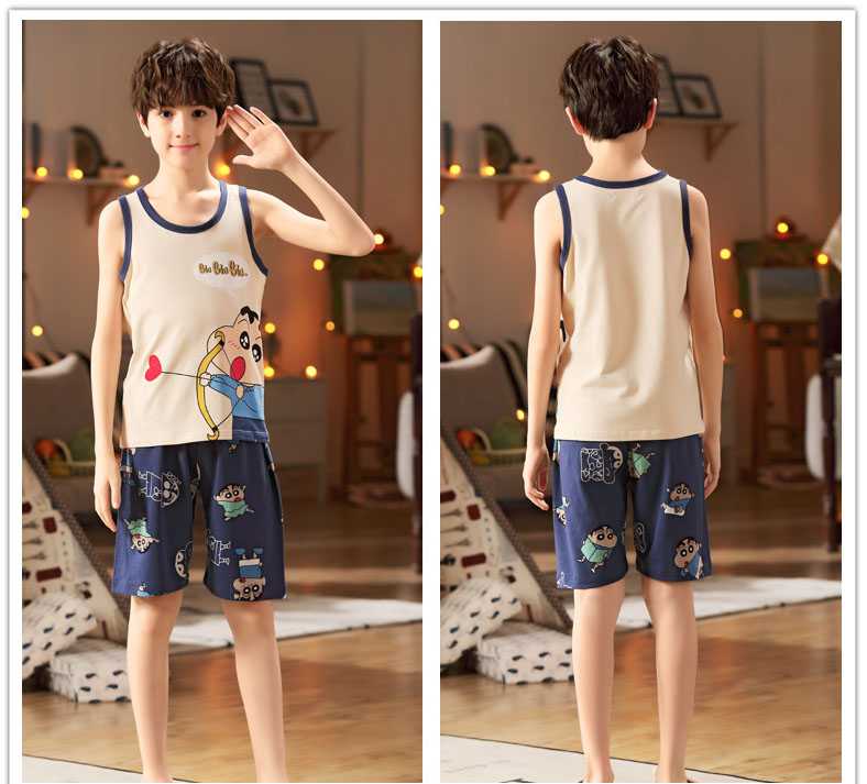 Sleeveless Cotton vests for a family of three or four home service summer on sale 12