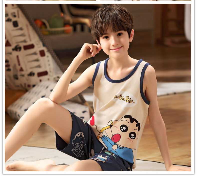 Sleeveless Cotton vests for a family of three or four home service summer on sale 13