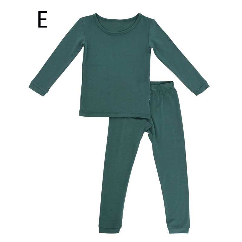 Spring Bamboo Fiber Baby Trousers Suits Girls Boys Underwear Bottoming Pajamas on sale 7