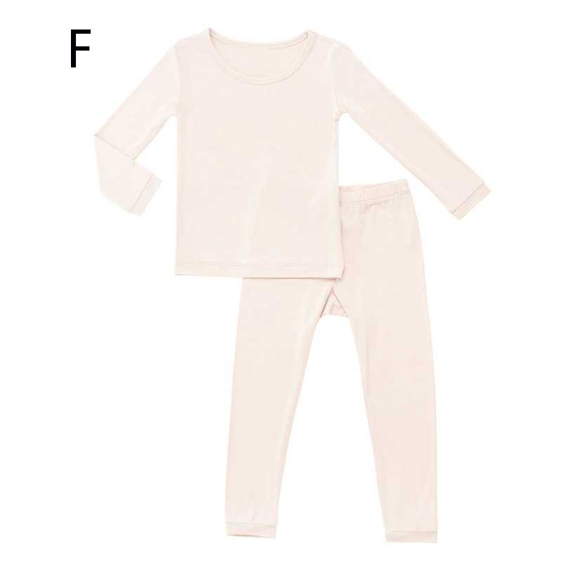 Spring Bamboo Fiber Baby Trousers Suits Girls Boys Underwear Bottoming Pajamas on sale 8