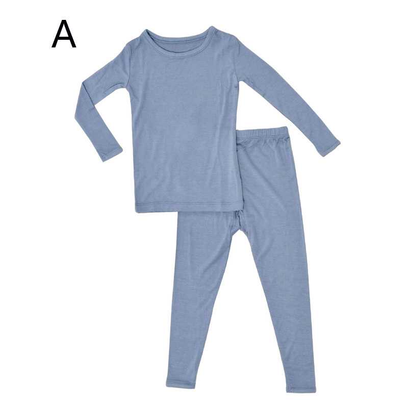 Spring Bamboo Fiber Baby Trousers Suits Girls Boys Underwear Bottoming Pajamas on sale 3