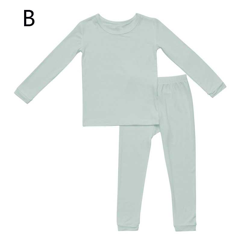 Spring Bamboo Fiber Baby Trousers Suits Girls Boys Underwear Bottoming Pajamas on sale 4