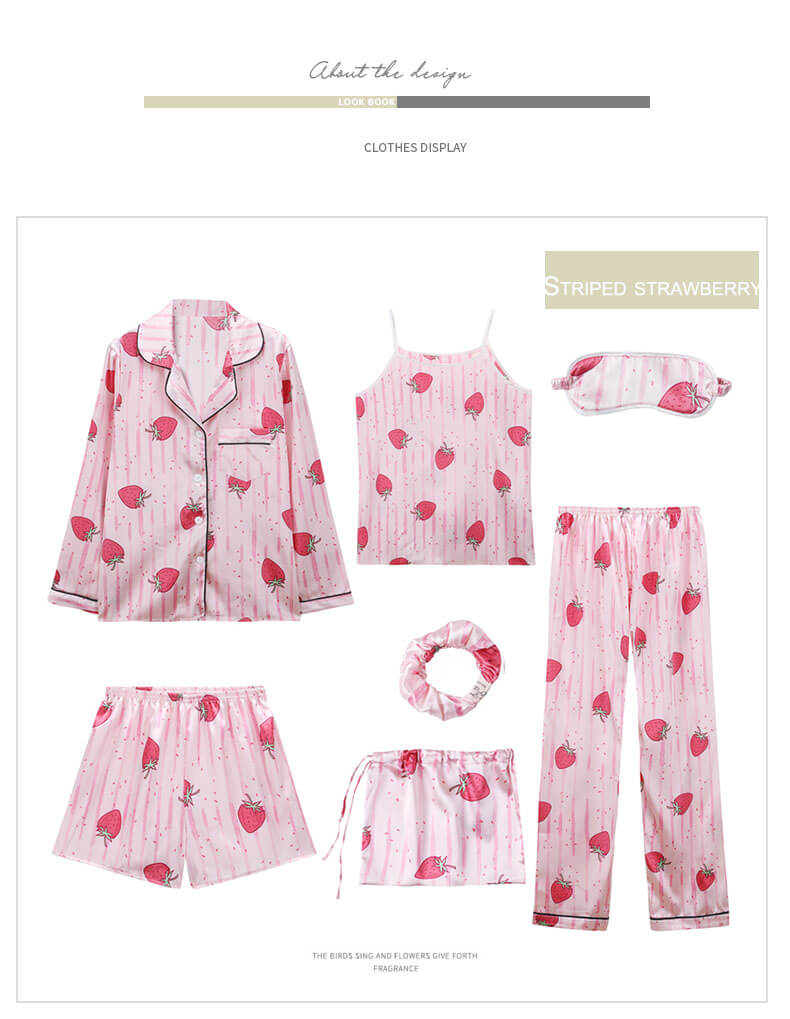  women silk pajama sets