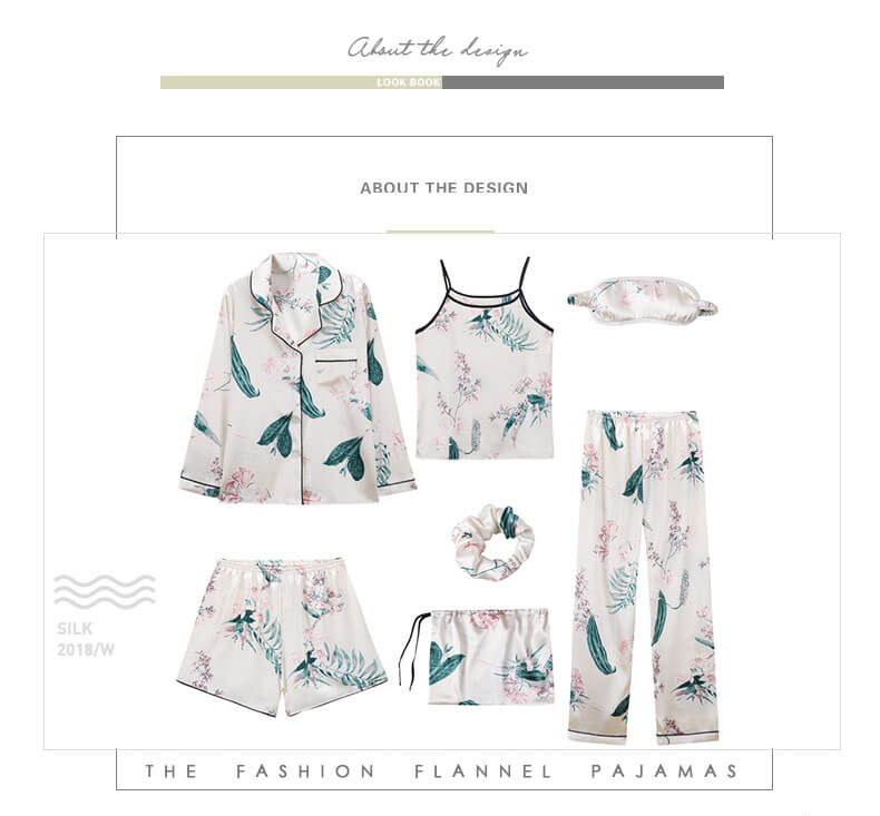  women silk pajama sets