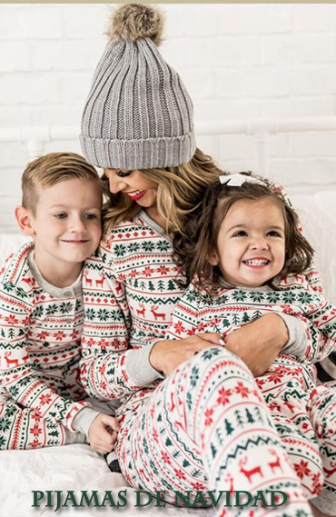 pijamas familiares a juego de navidad
